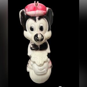 Vintage Plastic Mickey Mouse Bank. Approximately 10" tall.